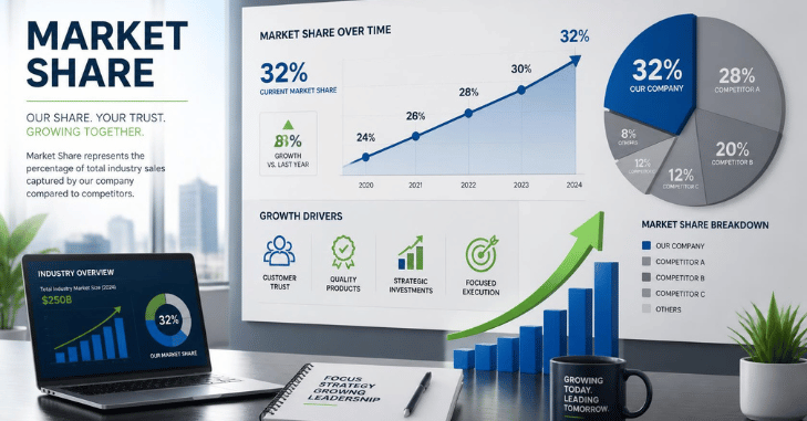 How To Use The Market Share Formula in Four Steps 